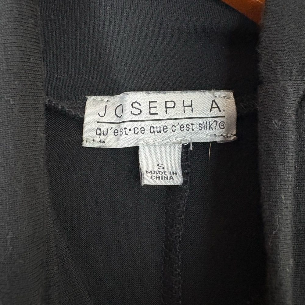 Vintage Joseph A Black Ruched Turtleneck Spider Tunic - Picture 6 of 8
